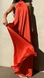 Vestido de Gola Longo Feminino Coral - comprar online