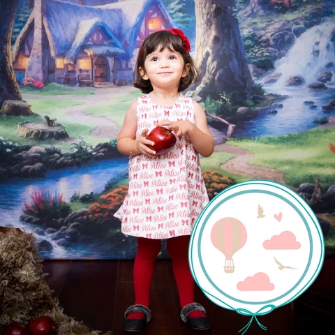 Vestido Plush Tema Voo de Bal o Rosa Only Baby