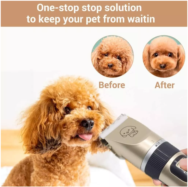 Maquina Cortadora De Pelo Para Mascotas Recargable USB Inalambrica