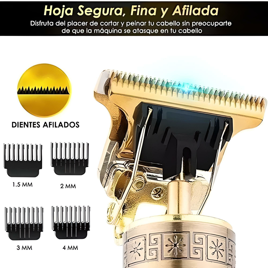 Maquina Corta Pelo Recortadora barba gold dragon