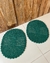 Kit 2 Tapetes Oval P 55cm x 40cm Colorido Crochê Artesanal - comprar online