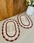 Kit 2 Tapetes Leque com Listra 70 x 45cm Crochê Artesanal na internet