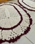 Imagem do Kit 2 Tapetes Leque com Listra 70 x 45cm Crochê Artesanal