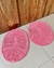 Kit 2 Tapetes Oval P 55cm x 40cm Colorido Crochê Artesanal - loja online