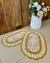 Kit 2 Tapetes Oval Losango com Listra 70 x 45cm Crochê Artesanal - comprar online