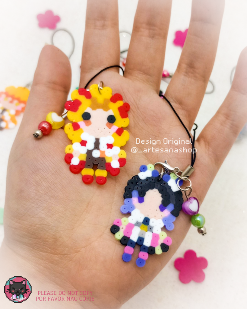 Perler bead charms best sale