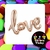 frase love 108x68cm - tienda online