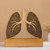 Troféu , adorno de mesa , decoração , pulmão, médico pneumologista