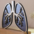 Troféu , adorno de mesa , decoração , pulmão, médico pneumologista na internet