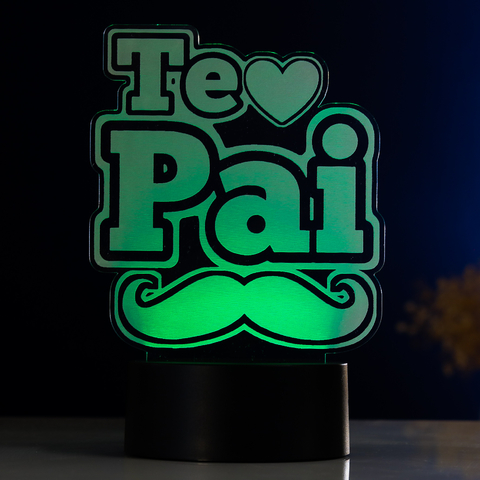 Luminária de Led - Te Amo Pai na internet