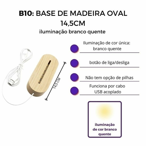 Luminária Led - São Francisco de Assis - PopLumos