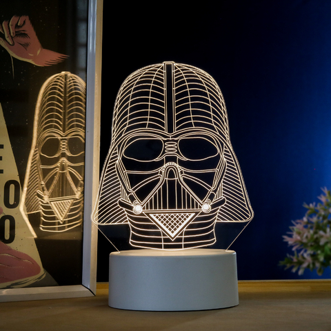 Luminária De Mesa Led 3D | Darth Vader - Star Wars