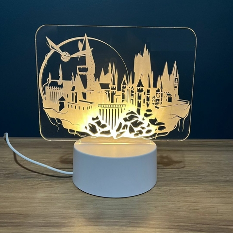 Luminária Led 3D | Hogwarts Casa - Harry Potter na internet