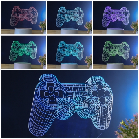 Luminária De Mesa Led 3D | Controle Playstation - loja online