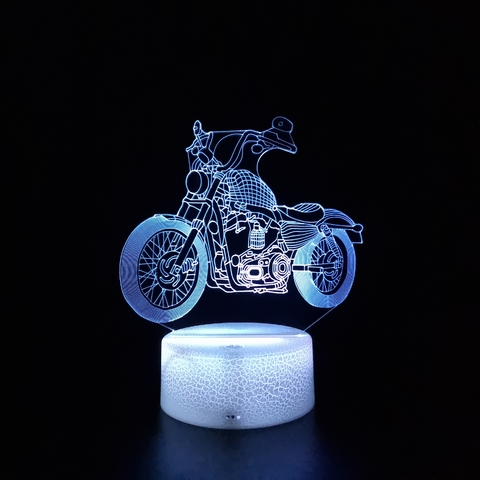 Luminária De Mesa Led 3D | Moto na internet