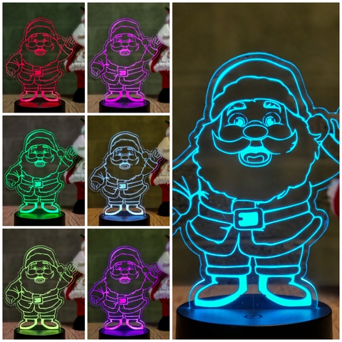 Luminária Led Natal - Papai Noel