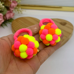 Parzinho Mini Pompom/Neon