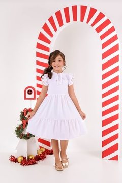 Vestido Nataly Branco - Infantil