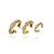 Kit Ear Cuffs Bambu Ouro Vintage | Claudia Arbex
