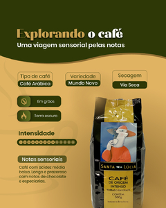 Café Santa Lúcia Origem Gourmet Intenso Grão - comprar online