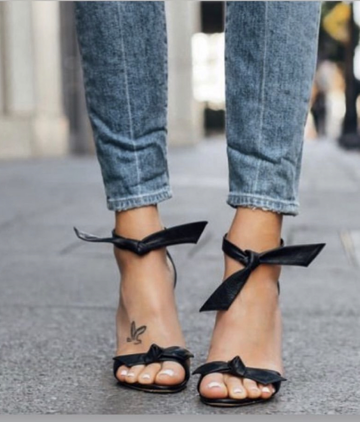 Sandalias taco online fino