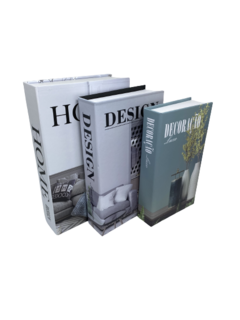 Kit 3 Livros Caixa - Home Design - comprar online