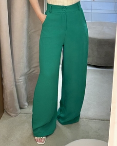 Calça Pantalona Isis Verde Bandeira