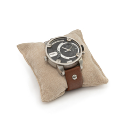 Mini Almofada Relógio Quadrada Bege - comprar online
