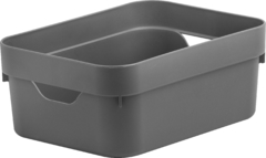 Caixa Organizadora Cube Mini 2 litros - Chumbo