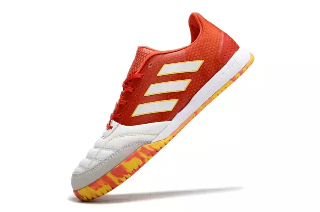 Chuteira Adidas Top Sala Futsal Branco Vermelho