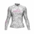 Camiseta Conexão Mato Feminina Sublimada Cinza e Rosa Clear Manga Longa com Capuz Proteção UV 50+