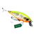 Isca Artificial Borboleta Bandida Meia Água Cor 11H, isca artificial shad de meia água com design moderno e flutuação rápida, ideal para a técnica da chamadinha. Atraí predadores como Robalo e Tucunarés com sua barbela reta que cria bolhas na superfície. 