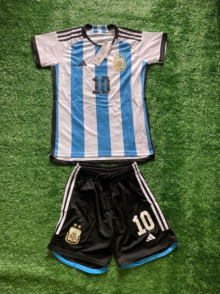 Conjunto de niños Argentina con estampado Messi