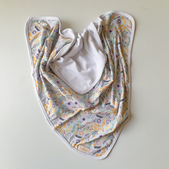 manta de algodon floral aqua - comprar online