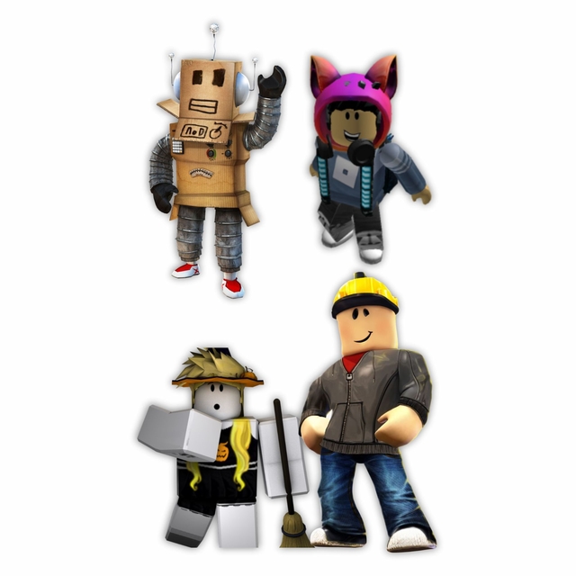 KIT DE DISPLAY EM MDF - ROBLOX MENINA