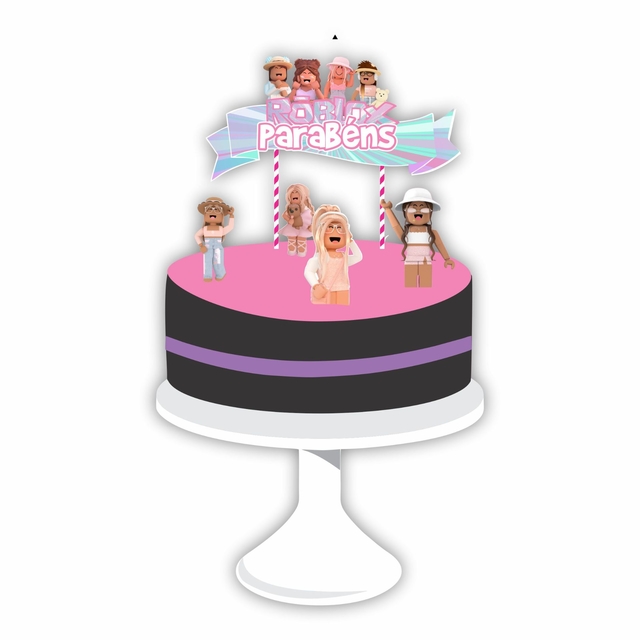 Decorações de festa Roblox Meninas - Roblox party decorations 