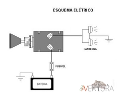 KIT DE BOTÃO DO PAINEL LIMPADOR LUZES MILHA LUZ INTERNA E LUZ DE RÉ COM CHAVE JEEP RURAL F75 F100 D10 C10 C14 BUGGY - loja online