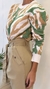 Sweaters Retro Blanco/Camel/Verde - tienda online