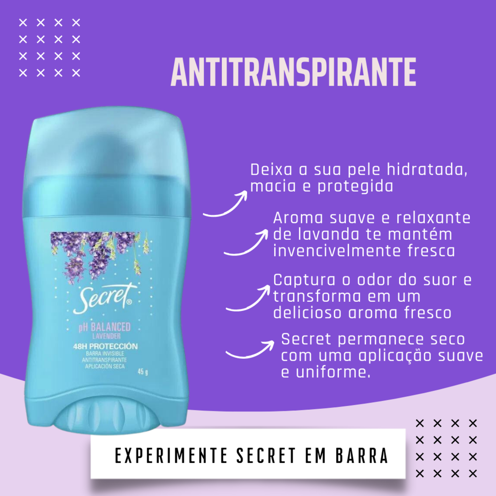Ofertas de Desodorante Antitranspirante Feminino Secret Invisible