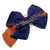 Laço de fita para cabelo em presilha (Logo Escola Arara Azul) - comprar online