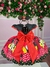 Vestido Infantil Vermelho Minnie com Cinto Pérolas Festas na internet