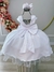 Vestido Infantil Branco Busto C/ Strass Damas Formaturas na internet