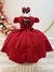 Vestido Infantil Marsala C/ Cinto de Pérolas Daminhas Luxo na internet