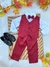 Conjunto Infantil Camisa Branca Calça Colete Gravata Marsala