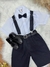 Conjunto Social Camisa Susp.Gravata e Short Preto na internet