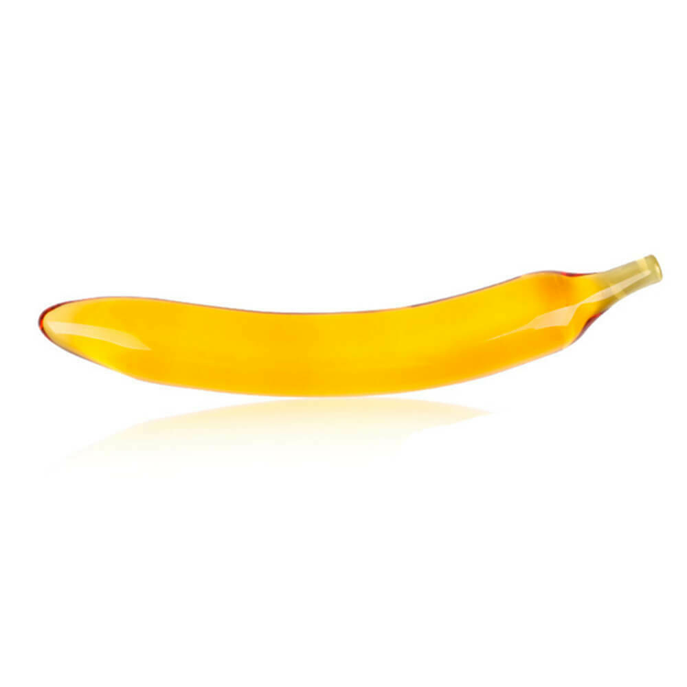 DILDO DE VIDRIO - BANANA - IDEAL PARA INICIAR EN SEXO ANAL - REALISTA