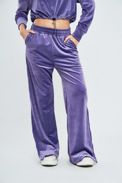 Pantalón palazzo OSAKA (violeta) - comprar online