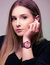 Relógio Feminino Minimalista Profile Rosa Pulseira de Metal Preto 40 mm - comprar online