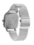 Imagem do Relógio Masculino Quadrado Minimalista Bays Unitone Silver Pulseira Prata 40mm Aço Inoxidável