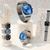 Relógio Quadrado Romanos Minimalista Beluxury Silver Blue Aço Inoxidável 40mm na internet